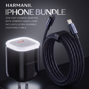 HARMANII. GLOW ADAPTER & FLOWCHARGE CABLE BUNDLE (C-L, 1.8m)