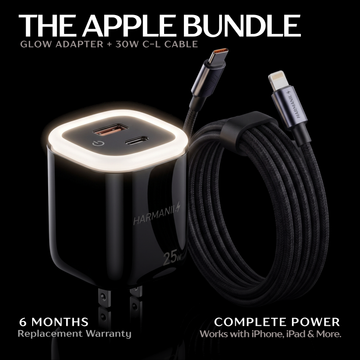 HARMANII. GLOW ADAPTER & FLOWCHARGE CABLE BUNDLE (C-L, 1.8m)